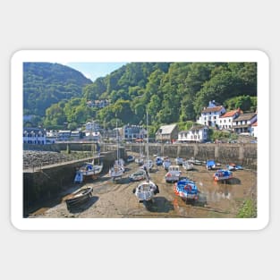 Tide Out at Lynmouth, August 2022 Sticker